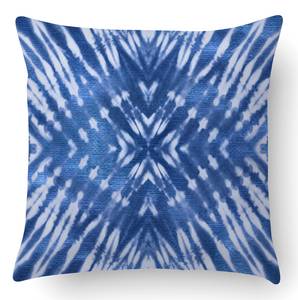 Kissen mit Digitaldruck Blau - Textil - 40 x 5 x 40 cm