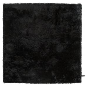 Hochflorteppich Whisper 1 Schwarz - 150 x 1 x 150 cm