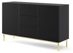 Sideboard RAVENNA B SB150 2D3D Schwarz - Gold