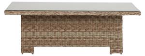 Gartentisch Gram Braun - Rattan - 134 x 68 x 84 cm