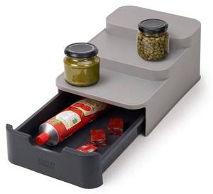 Fester Innenschrank-Organizer Grau - Kunststoff - 17 x 11 x 26 cm