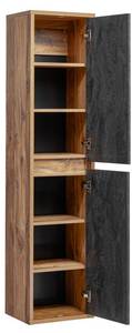 Badschrank TIKITIKI Grau - Holzwerkstoff - 33 x 170 x 40 cm