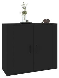 Sideboard DE4527 Schwarz - Holzwerkstoff - 80 x 70 x 33 cm