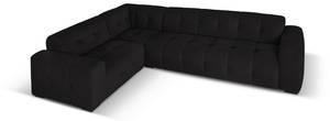 Ecksofa KENDAL 6 Sitzplätze Schwarz