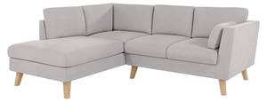 Ecksofa Honey Silber - Ecke davorstehend links