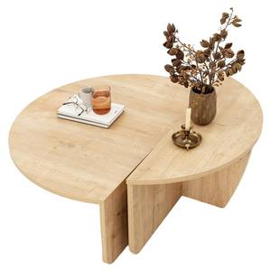 Table basse multiniveaux L90 cm - PODIUM Beige