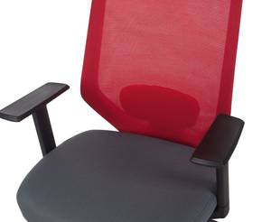 Chaise de bureau VIRTUOSO Noir - Gris - Rouge