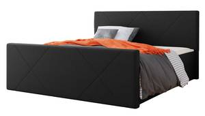 Boxspringbett Milano 4 Schwarz - Breite: 185 cm