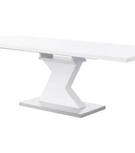 Table extensible NOWATA Blanc - Bois manufacturé - 90 x 75 x 220 cm