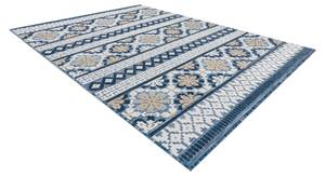 Tapis Structurel Botanic 65252 Boho Bleu - Matière plastique - Textile - 157 x 1 x 220 cm