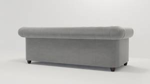 Sofa Karl 3-Sitzer Chesterfield Grau