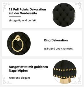 Esszimmerstuhl metalring -6er Set Schwarz - 6er Set