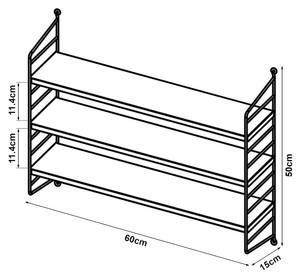 Lot de 3 étagères murales Strängnäs Beige - Nombre de pièces dans le lot : 3