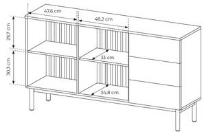 Kommode LANGO Breite: 150 cm