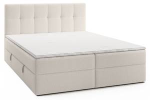 Boxspringbett Cognet Royal Cremeweiß - Breite: 144 cm