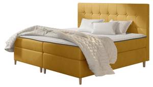 Boxspringbett Avanti Gelb - Breite: 162 cm