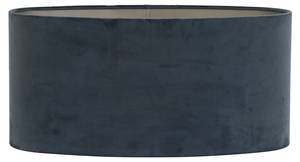 Lampenschirm Velours Dusty Blue - 58 Blau - Textil - 24 x 27 x 58 cm