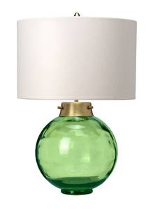 Lampe de chevet LUBIELA Beige - Laiton mat - Ecru - Vert - Argenté / Gris - Gris argenté