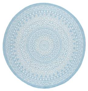 In- & Outdoor Teppich R Summer Azteca Hellblau - 180 x 180 cm