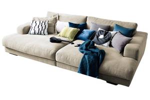 KAWOLA Big Sofa MADELINE Stoff Cremeweiß