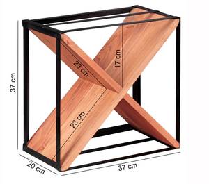 Flaschenständer AUDAR Akazie Braun - Massivholz - 20 x 37 x 37 cm