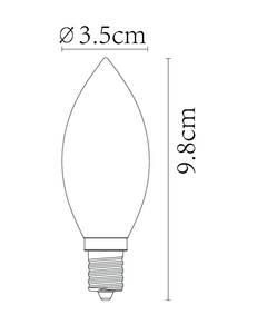 Ampoule filament C35 Orange - Verre - 4 x 10 x 4 cm