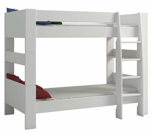 Molly Lit superposé Kids 90x200 cm, avec Blanc crème brillant - Blanc