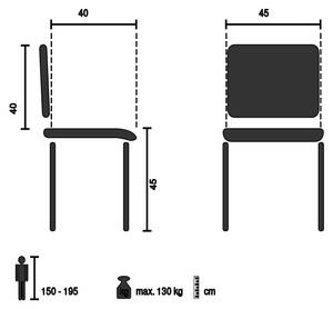 Vierfußstuhl T36 VI Weiß