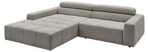 Ecksofa RENO Grau - Armlehne davorstehend links - Ecke davorstehend links