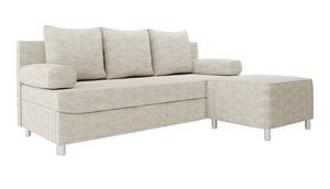 Schlafsofa Dover Cord mit Hocker Beige