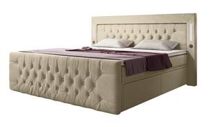 Boxspringbett Charme Beige - Breite: 140 cm - H4