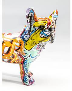 Deko Figur Grafitti Dog Kunststoff - Stein - 24 x 22 x 12 cm