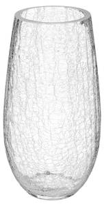 Vase, gewölbtes Glas, Höhe 27 cm Glas - 14 x 27 x 14 cm