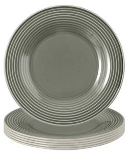 Brotteller Beat Color Glaze 6er Set Grau