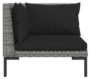 Salon de jardin 318606 (lot de 3) Gris - Métal - Polyrotin - 70 x 61 x 70 cm