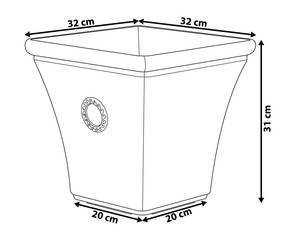 Outdoor Blumentopf ELATEIA Durchmesser: 32 cm - 1er Set