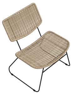 Gartenstuhl SPRINKLE Beige - Polyrattan - 63 x 68 x 67 cm