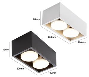 LED Deckenleuchte Harmonie 2-flammig Schwarz