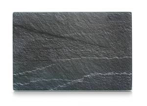 Glasschneideplatte "Schiefer" Grau - Glas - 20 x 1 x 30 cm