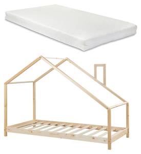 Lit cabane Siuntio avec matelas 96 x 146 cm