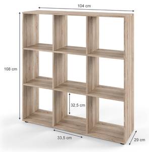 Meuble de rangement cube Nove 24193 Imitation chêne de Sonoma