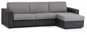 Sofa mit Halbinsel Debora Grau