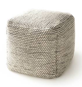 Pouf en laine Rocco Beige