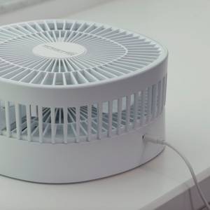 Akkuventilator Foldable Fan Weiß - Kunststoff - 20 x 10 x 20 cm