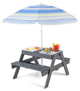 Kindersitzgruppe ZB33043OXDE Grau - Holzwerkstoff - 87 x 176 x 75 cm