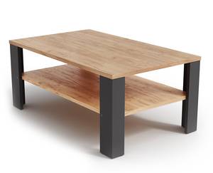 Table basse 42x100cm anthracite/sonoma Anthracite - Marron clair