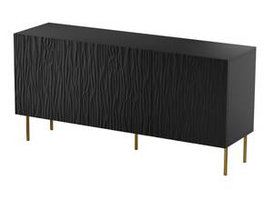 Kommode JUNGLE 152x75x42 Schwarz - Gold