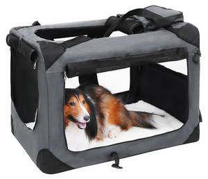 Hundebox Gaborone Grau - Metall - 52 x 52 x 70 cm