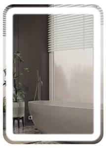 Badezimmerspiegel 834-660V90SR Silber - Glas - 70 x 4 x 50 cm