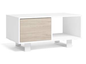 Table basse WIND Blanc - Bois manufacturé - 50 x 45 x 92 cm